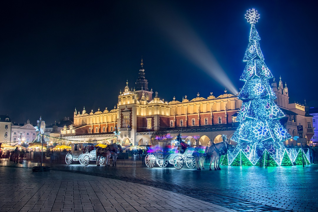Montaż ozdób świątecznych w Krakowie