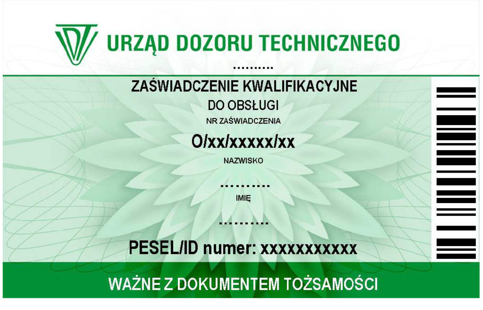 przedłużanie uprawień UDT